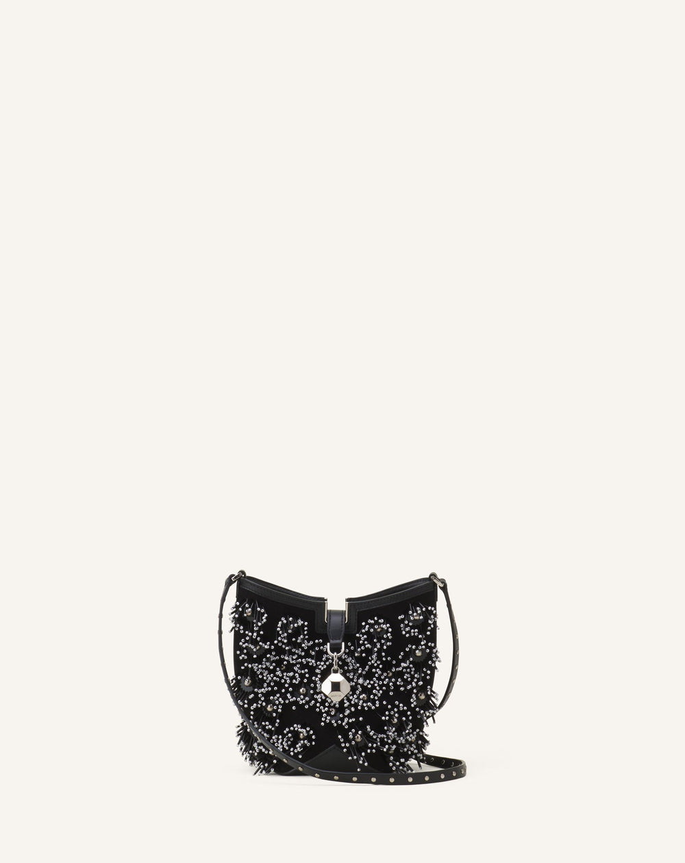 Sac Seau Catch By Lanvin En Cuir Brodé Black | Lanvin Women