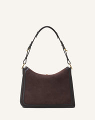 Brown Compagnon Asymmetrical Bag In Suede | Lanvin Women
