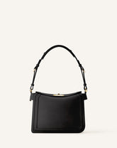 Sac Compagnon Asymetrique En Cuir Black | Lanvin Women
