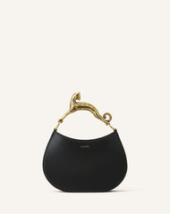 Black Hobo Cat Leather Bag | Lanvin Women