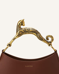 Brown Hobo Cat Leather Bag | Lanvin Women