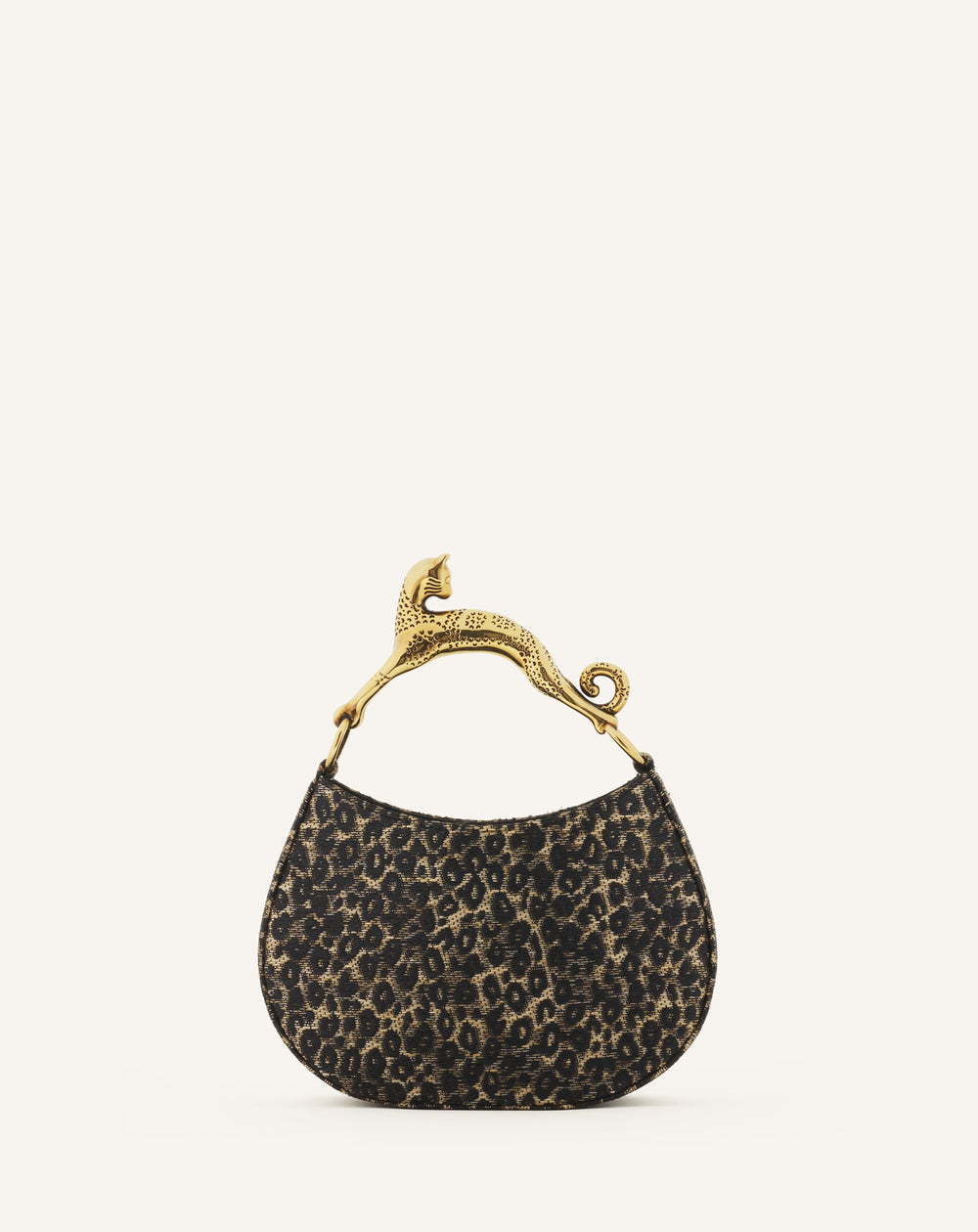 Sac Bobo Pm Poignée Imprimée Léopard Chat Beige | Lanvin Women