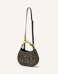 Sac Bobo Pm Poignée Imprimée Léopard Chat Beige | Lanvin Women