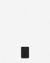 Black Magnetic Leather Cardholder | Lanvin Women