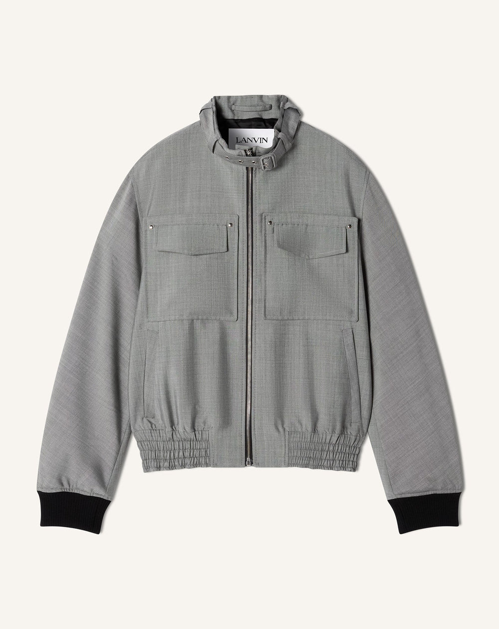 Blouson En Laine Mohair Black | Lanvin Men