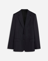 SINGLE-BREASTED FLAP POCKETS JACKET NAVY BLUE | Lanvin Men