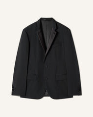 Veste Col Officier En Laine Black | Lanvin Men