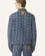 Veste En Denim Jacquard Lunar Year Blue | Lanvin Men