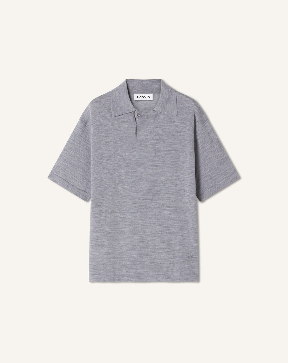 Polo En Laine Mérinos Black | Lanvin Men