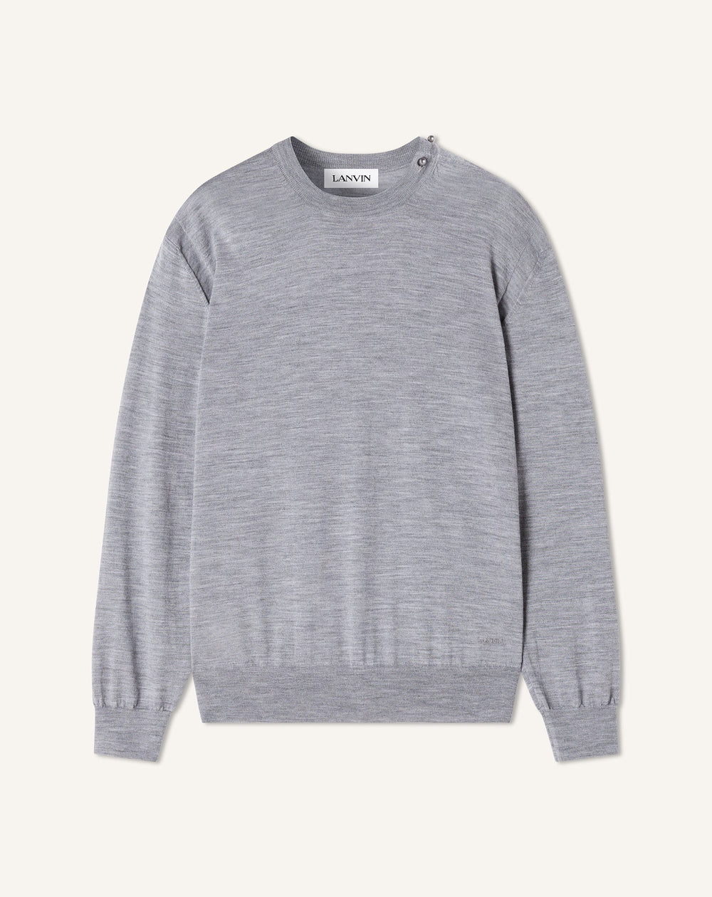 Pull En Laine Mérinos Black | Lanvin Men