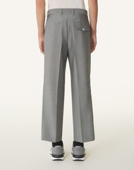 Pantalon Droit En Laine Mohair Black | Lanvin Men