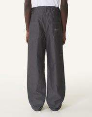 Pantalon Large En Chambray Black | Lanvin Men