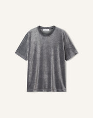 T-shirt En Velours Grey | Lanvin Men