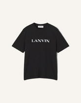Black Lanvin Embroidered Cotton T-shirt | Lanvin Men