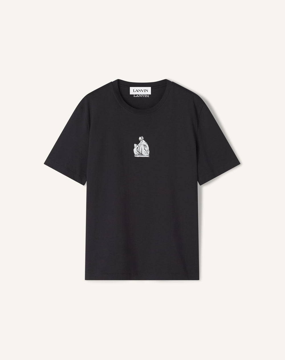 T-shirt Imprimé La Mère Et L'enfant Black | Lanvin Men