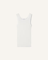 Débardeur En Jersey Plissé White | Lanvin Men
