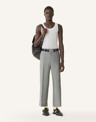 Débardeur En Jersey Plissé White | Lanvin Men