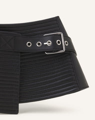 Ceinture Large En Cuir Black | Lanvin Women