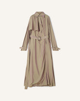 Trench Fluide En Taffetas Beige | Lanvin Women