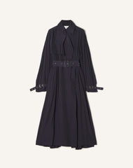 Blue Trench In Charmeuse | Lanvin Women
