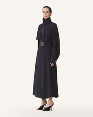 Blue Trench In Charmeuse | Lanvin Women