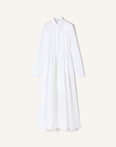 Robe Chemise En Popeline De Coton White | Lanvin Women