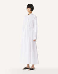 Robe Chemise En Popeline De Coton White | Lanvin Women
