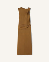 Robe Midi En Viscose Brown | Lanvin Women