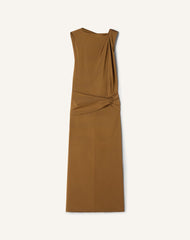 Robe Midi En Viscose Brown | Lanvin Women