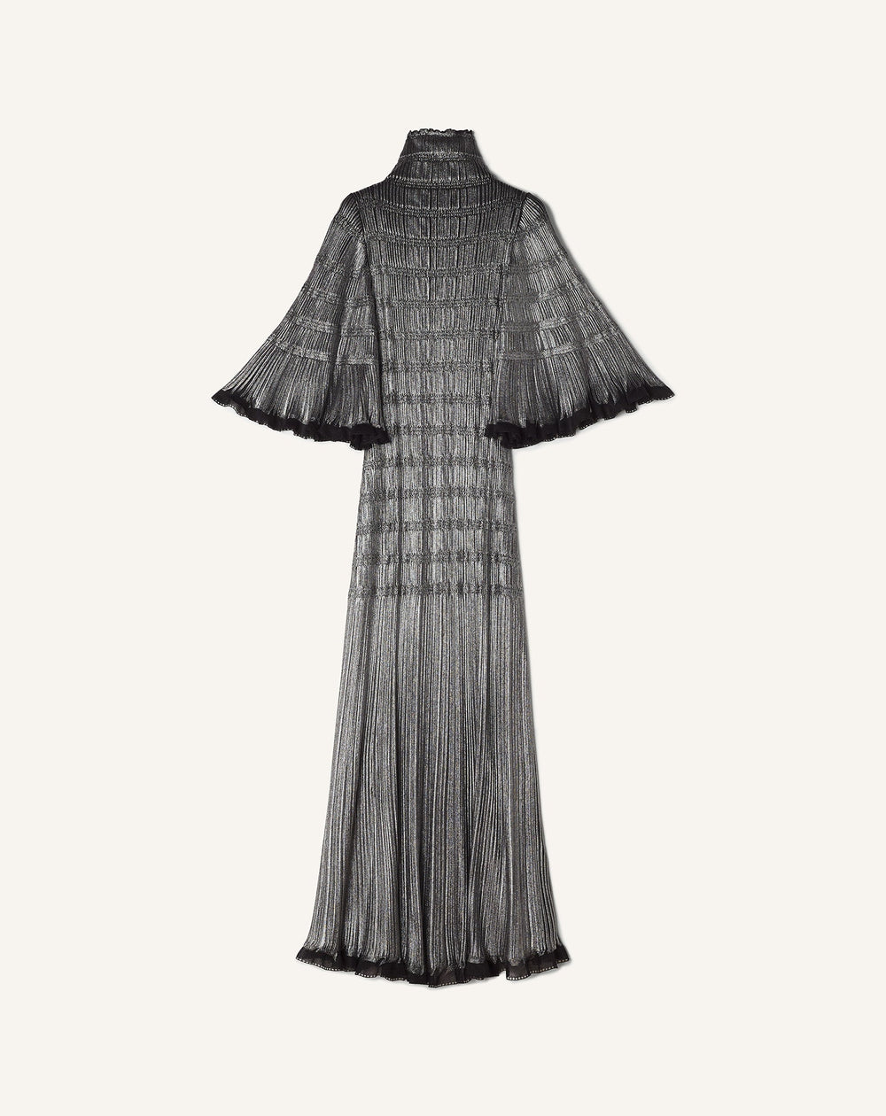 Black Midi Dress In Metallic Viscose | Lanvin Women