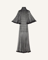 Black Midi Dress In Metallic Viscose | Lanvin Women