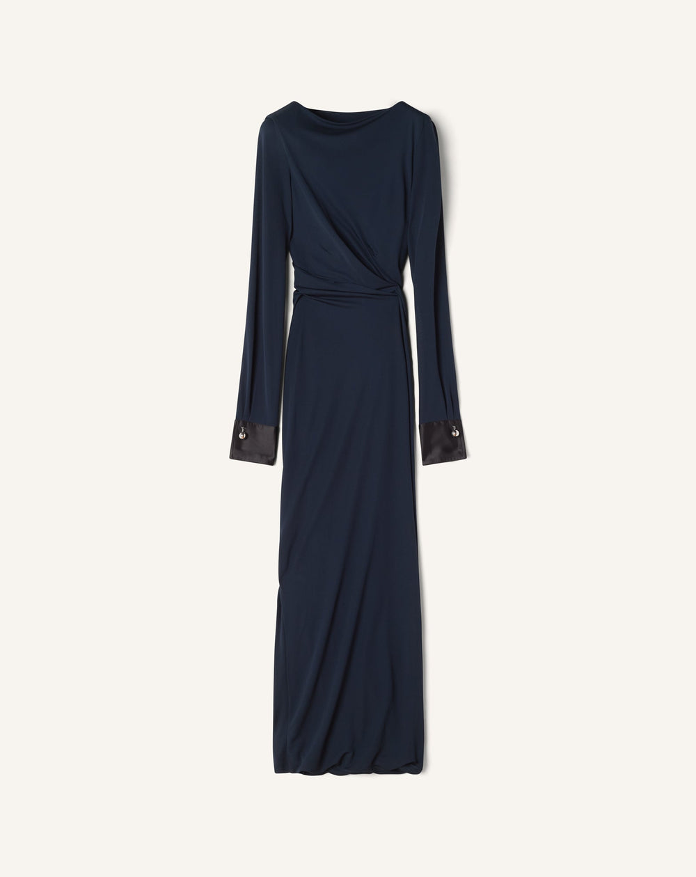 Robe Drapée En Jersey Crêpe Blue | Lanvin Women