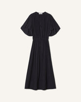 Blue Midi Dress In Charmeuse | Lanvin Women