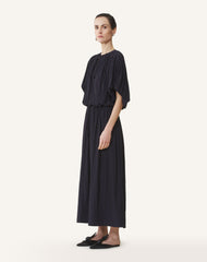 Blue Midi Dress In Charmeuse | Lanvin Women