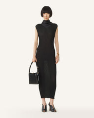 Robe En Jersey Plissé Black | Lanvin Women