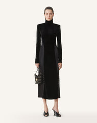Black Velvet Midi Dress | Lanvin Women
