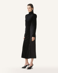 Black Velvet Midi Dress | Lanvin Women