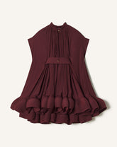 Red Short Charmeuse Dress | Lanvin Women