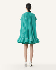 Green Short Charmeuse Dress | Lanvin Women