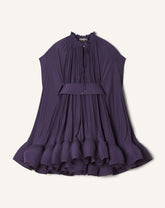 Purple Short Charmeuse Dress | Lanvin Women