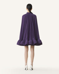 Purple Short Charmeuse Dress | Lanvin Women