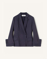Veste Croisée En Twill Blue | Lanvin Women