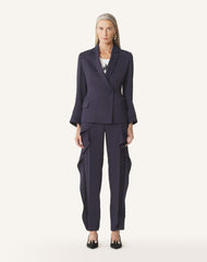 Veste Croisée En Twill Blue | Lanvin Women