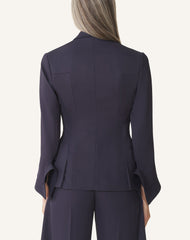 Veste Croisée En Twill Blue | Lanvin Women