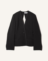 Veste Dos Nu En Soie Et Viscose Black | Lanvin Women