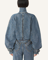 Blouson Court En Denim Blue | Lanvin Women