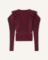 Pull À Plastron En Viscose Red | Lanvin Women