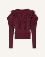 Pull À Plastron En Viscose Red | Lanvin Women