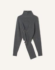 Grey Wool And Cashmere Sweater | Lanvin Women