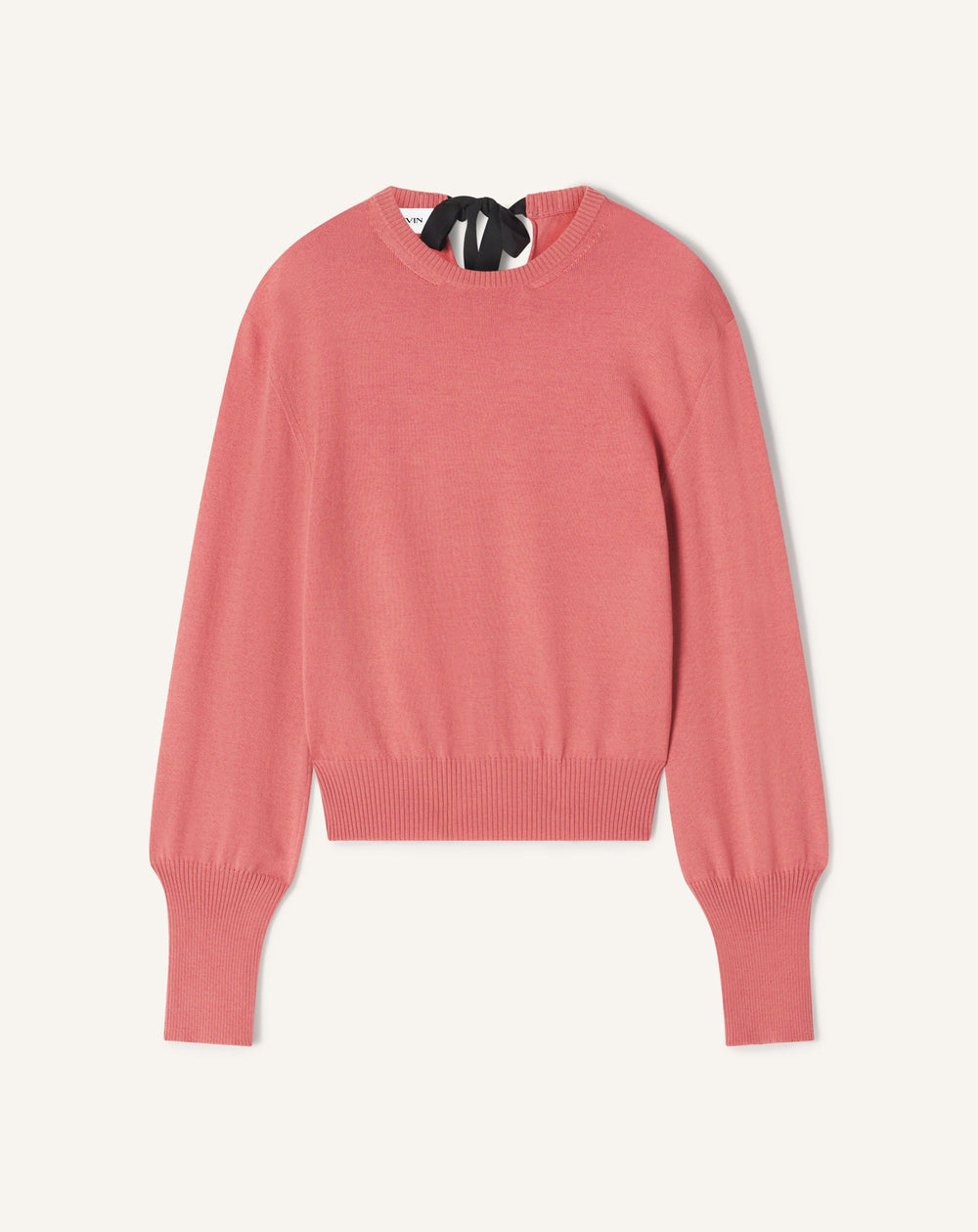 Pull T-shirt Détail Gros Grain En Laine Pink | Lanvin Women